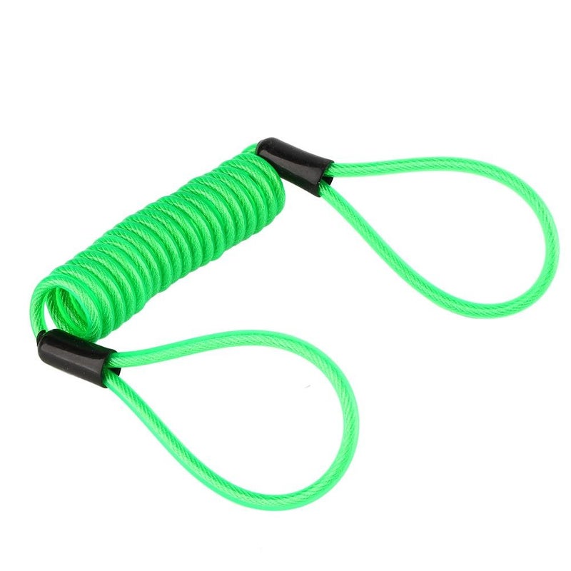 Keenso Disc Lock Reminder Cable, Green Waterproof Disc Lock Security Reminder Cable Scooter Bike Motorbike for Scooter Motorcycle Bike Brake Disc - Image 2